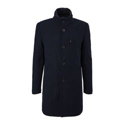 s.Oliver Red Label Wool mix coat with stand up collar - blue (59W2)