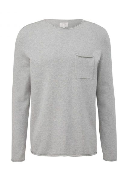 Q/S designed by Sweater with rolled hem - gray (9400)