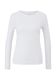 s.Oliver Red Label T-shirt à manches longues avec structure côtelée - blanc (0100)