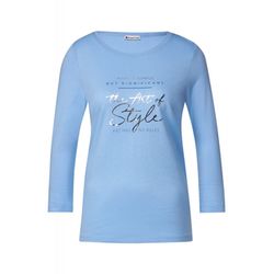 Street One Shirt mit Wording - blau (34652)