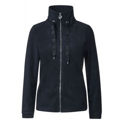 Street One Fleece jacket with zip - blue (11238)