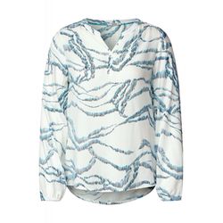 Cecil Multicolour viscose blouse - white (33474)