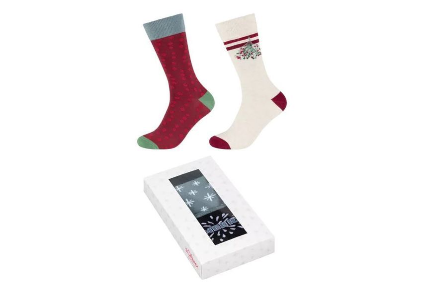s.Oliver Red Label Christmas socks - beige (1100)