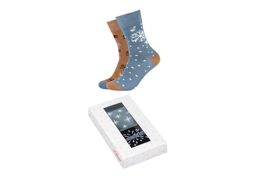 s.Oliver Red Label Christmas socks - blue (5294)