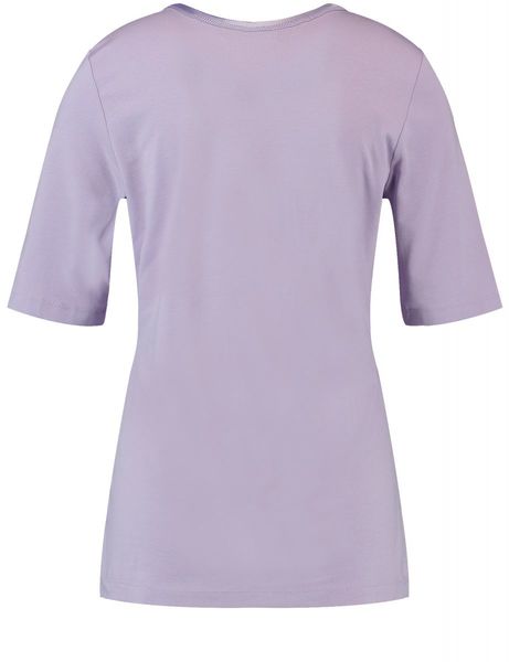 Gerry Weber Collection Half sleeve shirt with satin detail - purple (30899)