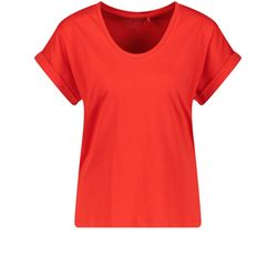 Gerry Weber Edition T-shirt à manches courtes avec revers de manches - rouge (60699)