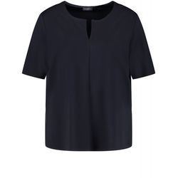 Samoon Basic half sleeve shirt - blue (08100)
