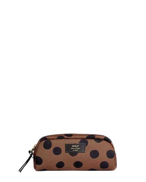 WOUF Small cosmetic bag - Dots - black/brown (00)