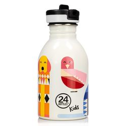 24Bottles Drinking bottle 250ml - white/red/yellow (Best Friends)