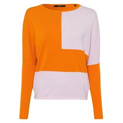 Zero Knit sweater with color blocking - orange/purple (3860)