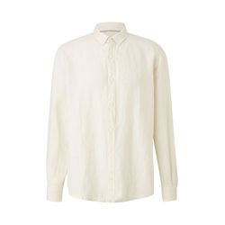 s.Oliver Red Label Regular: linen shirt - white (0240)
