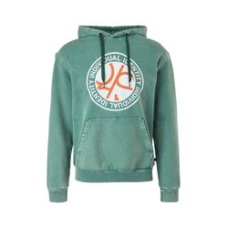 Q/S designed by Hooded sweatshirt with a front print - green (78D0)