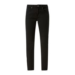 Q/S designed by Slim : pantalon en twill stretch - noir (9999)