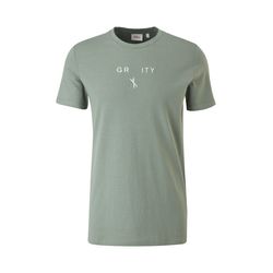 s.Oliver Red Label T-Shirt mit Schriftprint - grün (7814)