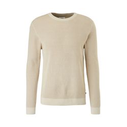 Q/S designed by Knitted jumper made of cotton - beige (8080)