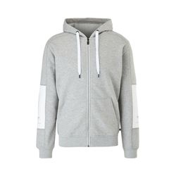 Q/S designed by Sweatshirt jacket with contrasting details - gray (94D0)