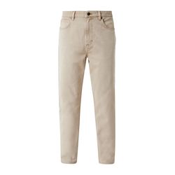 Q/S designed by Relaxed: Jeans mit Tapered Leg - beige (8166)