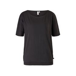 Q/S designed by T-shirt en jersey de coton mélangé - noir (9999)