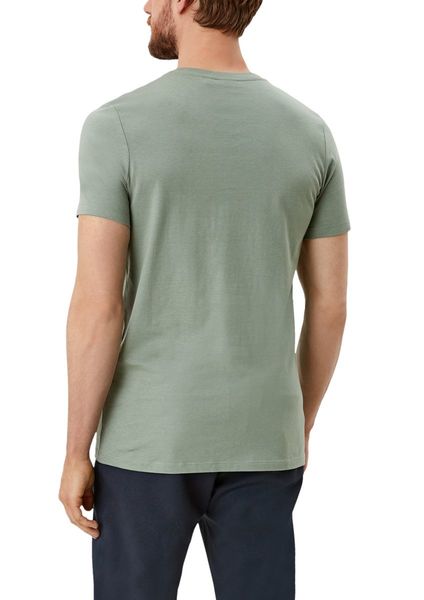 s.Oliver Red Label T-shirt with printed lettering - green (7814)