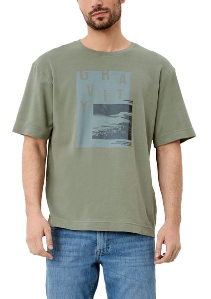 s.Oliver Red Label Jerseyshirt with photo print - green (7814)