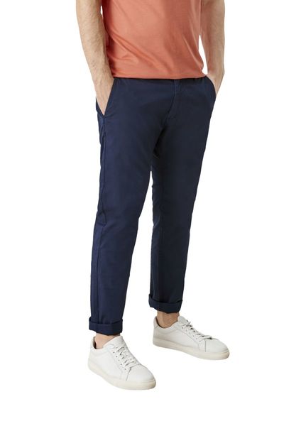 s.Oliver Red Label Slim fit: cotton twill chinos - Austin - blue (5978)