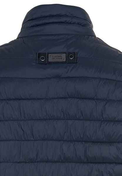 Camel active Downfree quilted jacket from recycled polyester - blue (47)