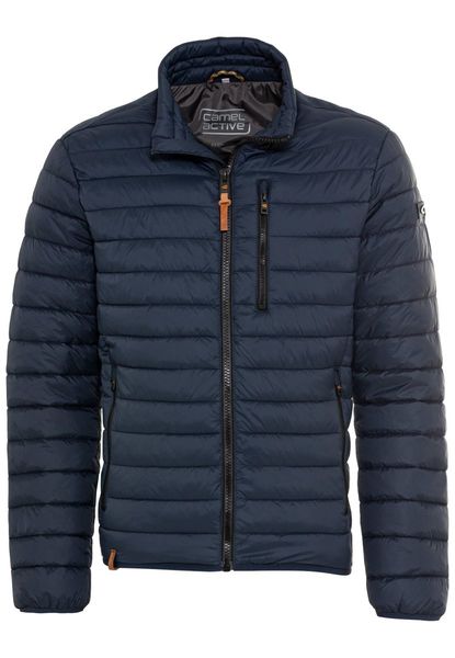 Camel active Downfree quilted jacket from recycled polyester - blue (47)