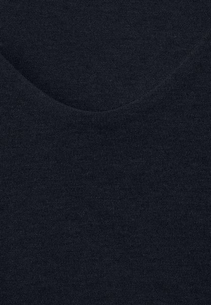 Street One T-Shirt in Unifarbe - blau (11238)