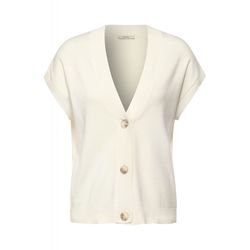Cecil Short sleeve cardigan with buttons - beige (12748)