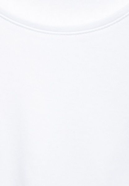 Cecil T-Shirt in Unifarbe - weiß (10000)