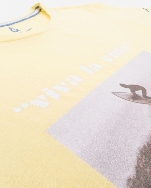 Colours & Sons T-shirt avec imprimé poitrine - jaune (103)