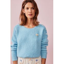 Des petits Hauts Sweater - Artemis - blue (03420)