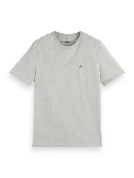 Scotch & Soda T-shirt classique en jersey coton bio - gris (0606)