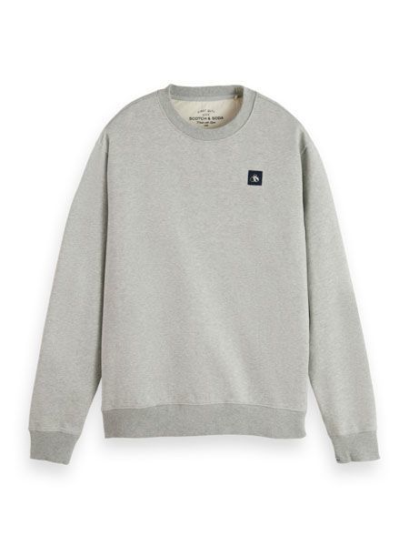 Scotch & Soda Crewneck organic cotton sweatshirt - gray (0606)