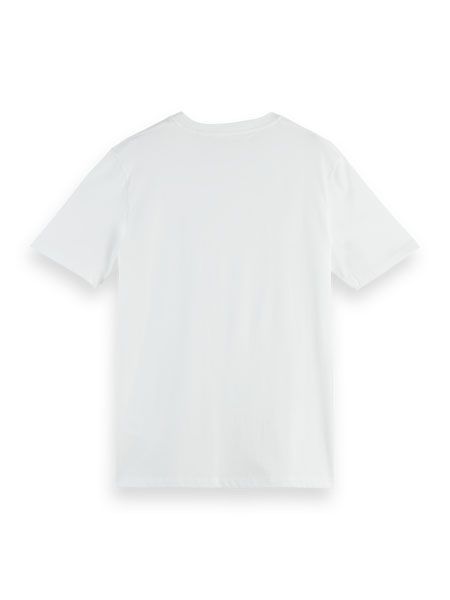 Scotch & Soda Klassisches T-Shirt aus Bio-Baumwolljersey - weiß (0006)