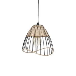 Pomax Hanging lamp (Ø30x28cm) - Trix - black/beige (00)