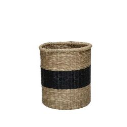 Pomax Seaweed basket - Sumbawa - black/beige (M)