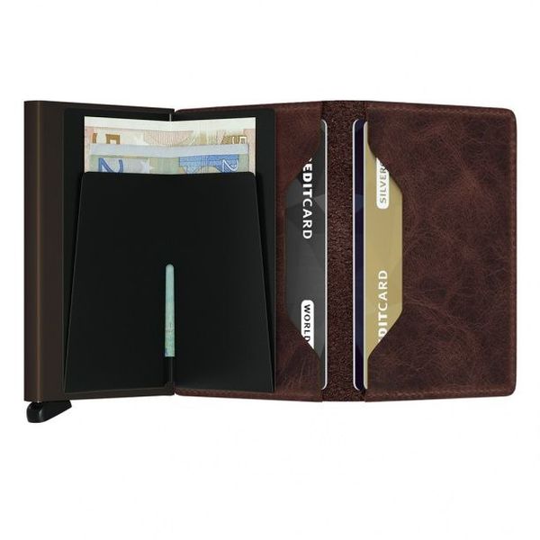 Secrid Slim Wallet Vintage (68x102x16mm) - braun (CHOCO)