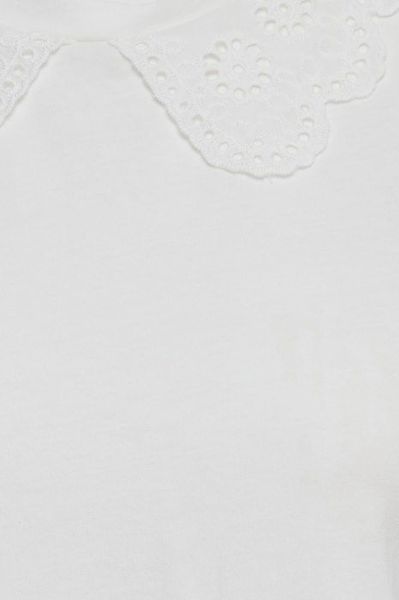 ICHI T-shirt mit Spitze - weiß (114201)