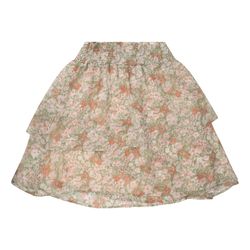 Esqualo Mini skirt - vintage flower - green/beige (999)