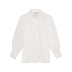 Esqualo Puff sleeve blouse - white (100)