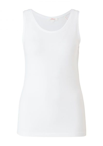 s.Oliver Red Label Top basique en jersey - blanc (0100)
