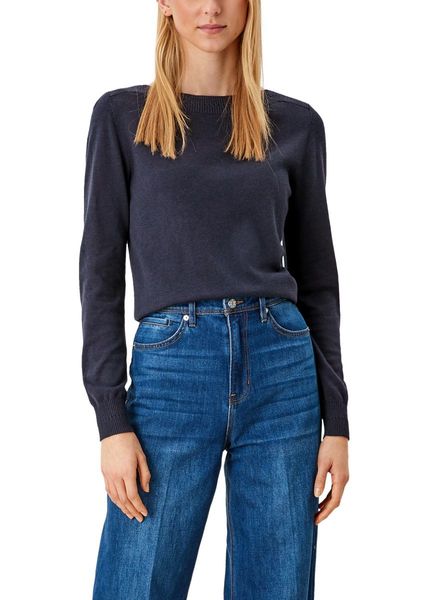 s.Oliver Red Label Sweater with boat neckline - blue (5959)