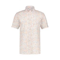 State of Art Regular fit: short sleeve shirt with pattern - orange/beige (2991)