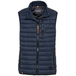 Camel active Quilted vest with stand up collar - blue (47)