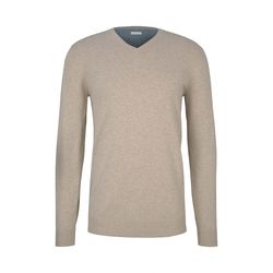 Tom Tailor V-neck sweater - beige (11831)