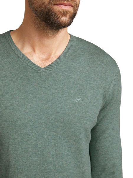 Tom Tailor V-neck sweater - green (28732)