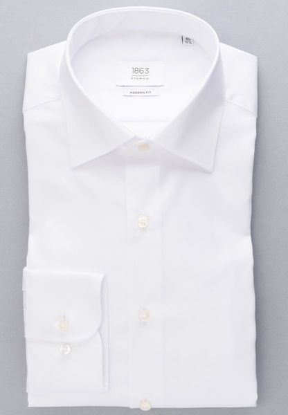 Eterna Langarmhemd Modern Fit - weiß (00)