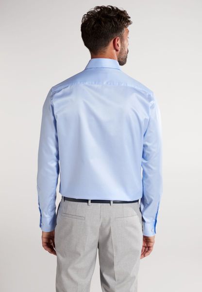Eterna Long sleeve shirt Modern Fit - blue (10)