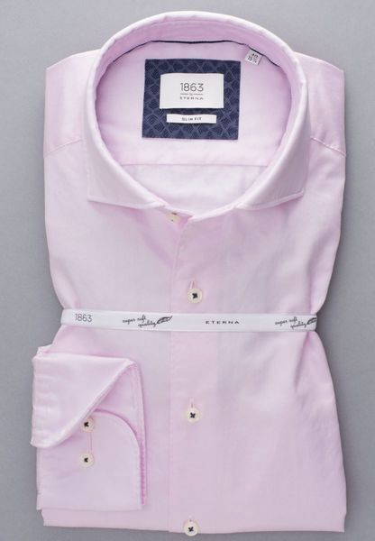 Eterna Slim Fit : Hemd - pink (50)